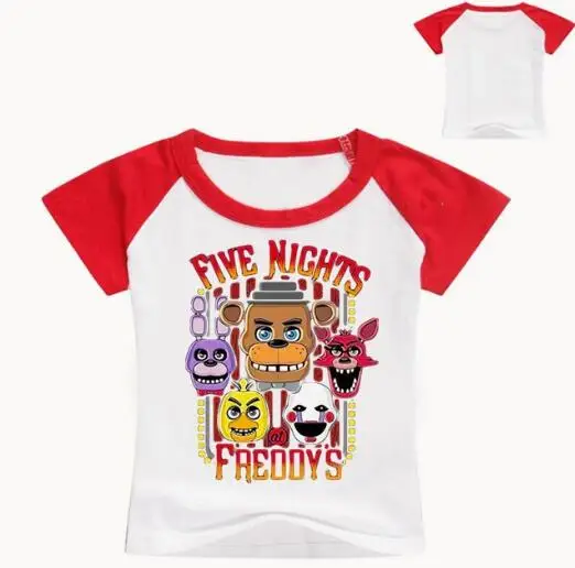 FNaF/Розничная продажа модная детская одежда с героями мультфильмов футболка