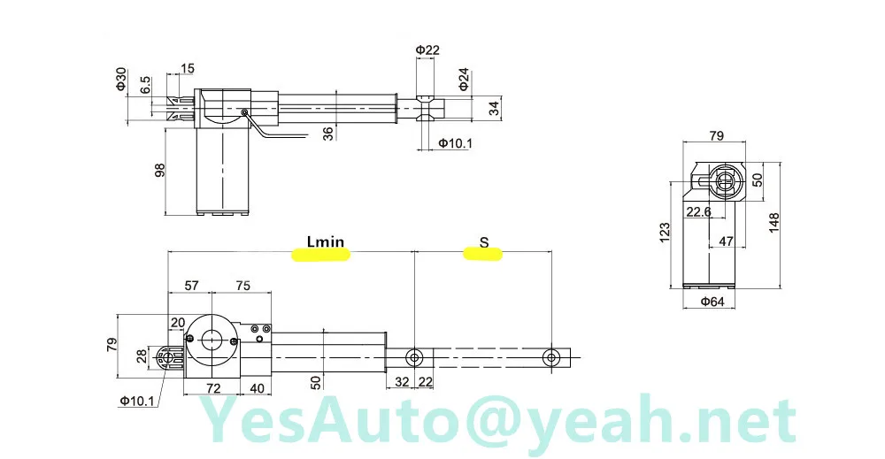 12VDC 24VDC 300 мм ход 42 мм/сек. быстрая скорость 6000N 600 кг 1320LBS сверхмощный DC W01 линейный привод