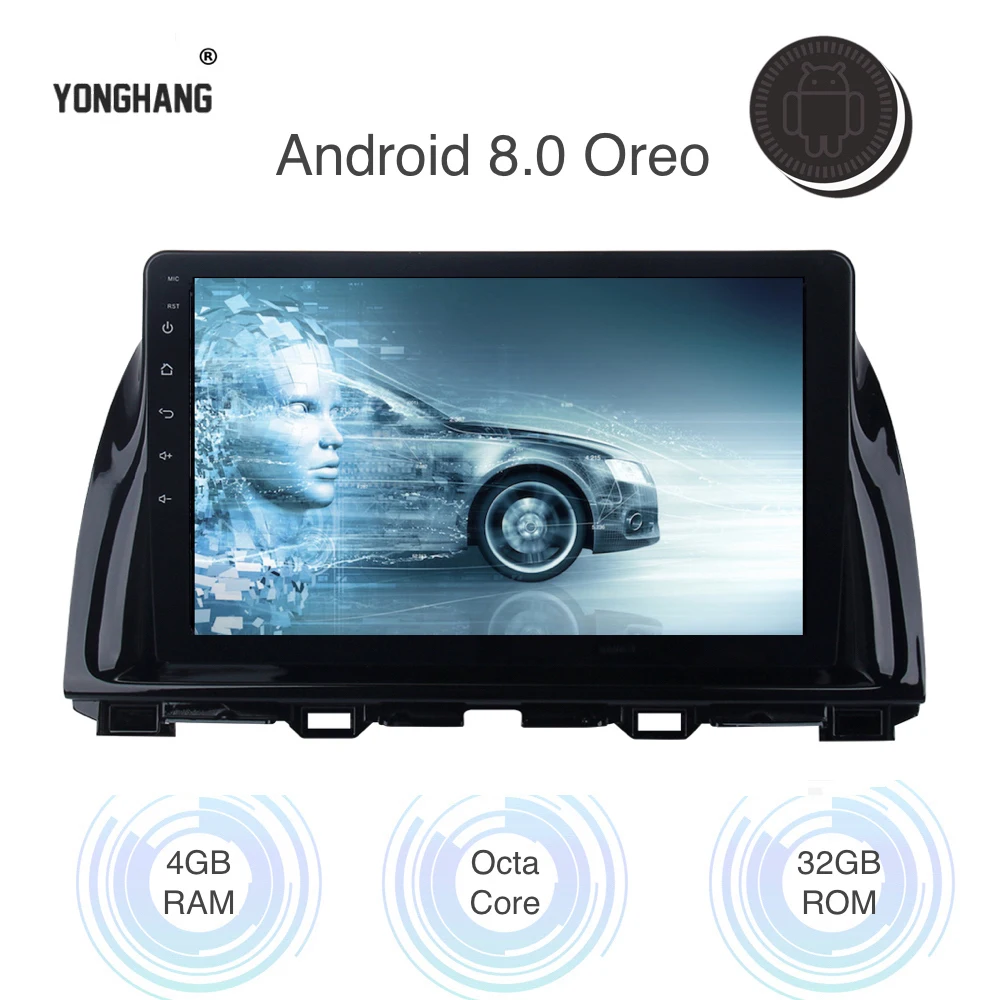 

Android 9.0 Auto radio 1din for Mazda CX-5 Multimedia 2013 2014 2015 2016 IPS Screen Support BOSE 8-Core 4gb ram WIFI BT RDS USB