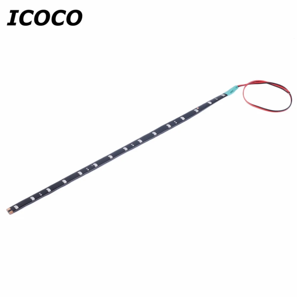 

Waterproof 30cm 15LED 12V Car Flexible Decorative Light Strip Bar Replacement for Car Motorcycle & Trunk Tail Reverse Backup
