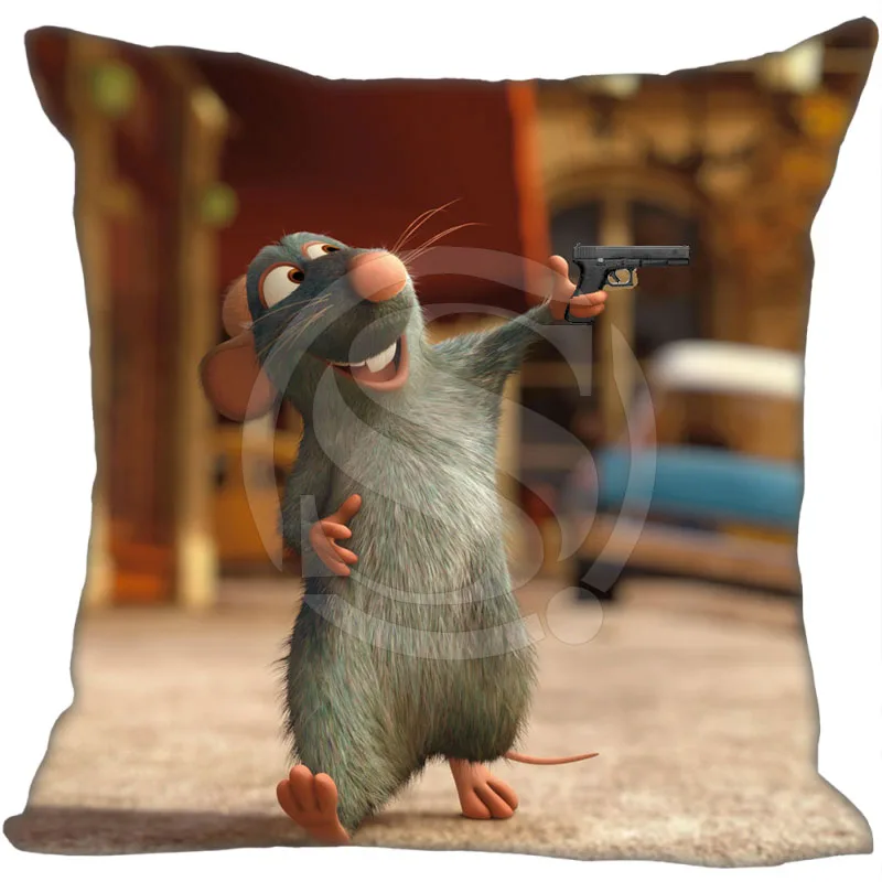 

Hot Sale Custom Ratatouille Mouse Pillowcase 35x35cm 40x40cm Soft Pillow Case