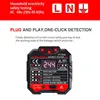 Probador de enchufe probador de toma corriente UE EE. UU. Reino Unido enchufe automático circuito eléctrico polaridad de fase Detector de voltaje enchufe de pared buscador de interruptor ► Foto 3/6