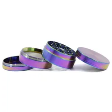 Wholesale Ice Blue Herb Grinder 50mm 54mm 61mm Grinder Zinc Alloy 4 Layers Tobacco Smoke Crusher Rainbow Color Wholesale Ice Blue Herb Grinder 50mm 54mm 61mm Grinder Zinc Alloy 4 Layers Tobacco Smoke Crusher Rainbow Color