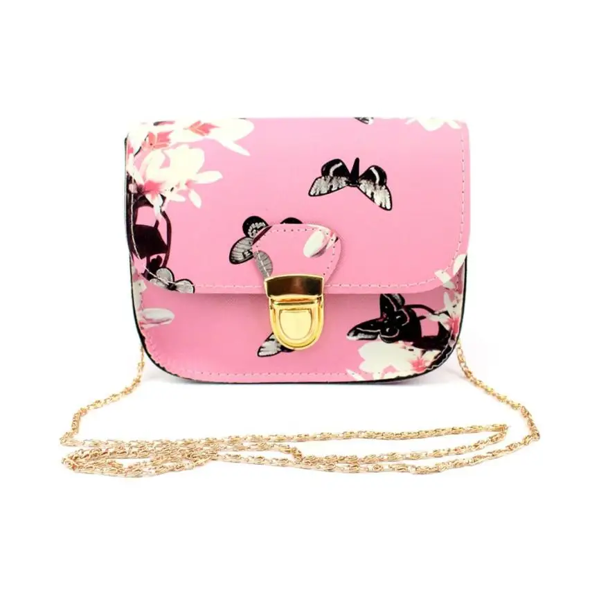Женская сумка через плечо, сумка-мессенджер с бабочкой и цветочным принтом, сумка-мессенджер, Женская сумочка, маленькая мини-посылка, Прямая поставка# Y