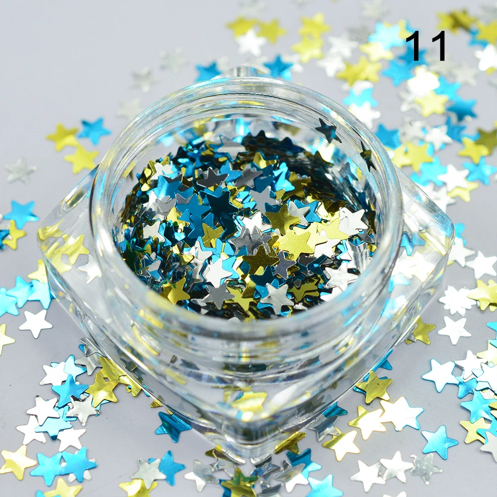 Nail Flakes Glitter Star 11