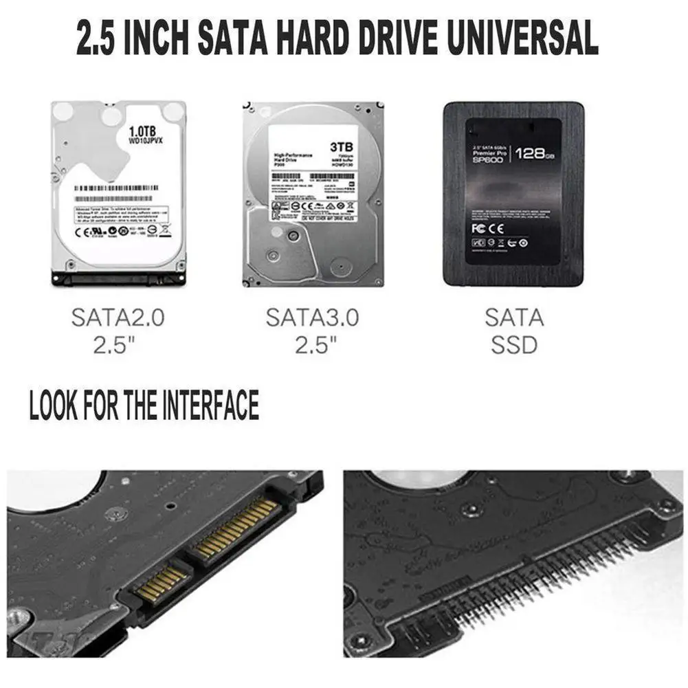 Прозрачный 2," 5 Гбит/с USB3.0 для Sata3.0 HDD чехол инструмент чехол для корпуса жесткого диска