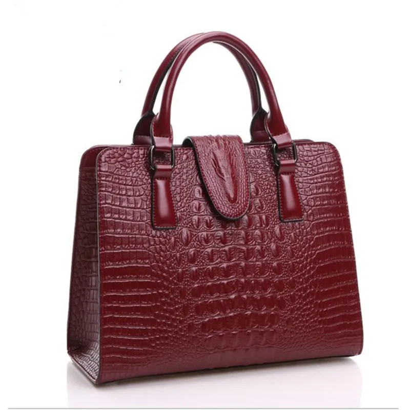 

Designer handbag high quality Crocodile pattern shoulder bags women messenger bag famous brands women leather handbags