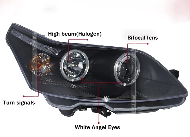 Автомобильный Стайлинг светодиодный HID Рио светодиодный фары передняя фара для Citroen, C4 bi-ксеноновая линзы ближнего и дальнего света