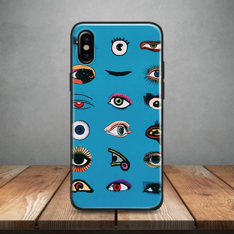 

Aesthetics Abstract eye Soft Silicone Phone Case Cover Shell For Apple iPhone 5 Se 5s 6 6s 6Plus 6sPlus 7 8 7Plus 8Plus X