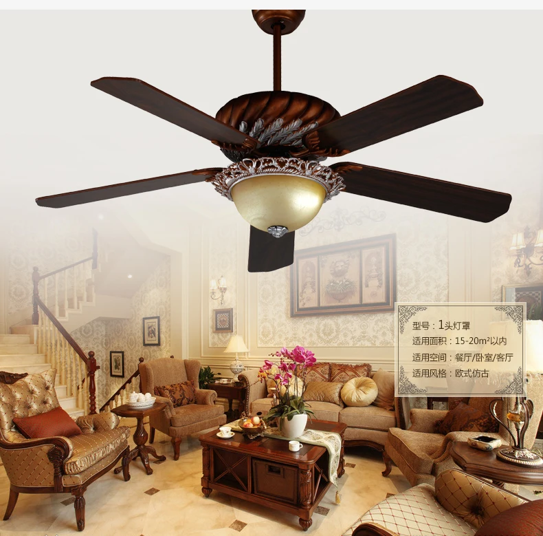 52inch ceiling lights fan European antique ceiling fans ...