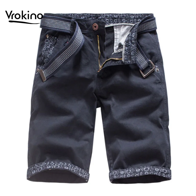 Новое обновление мужские летние повседневные высококачественные хлопковые рабочие шорты стильные высококачественные прямые свободные мужские шорты