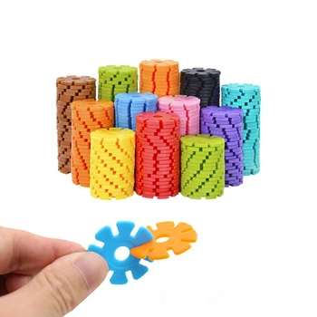 

200PCS 3cm DIY Plastic Snowflake Building Blocks Models Assembled Bricks Kids Educational Classic Toys Christmas Gift
