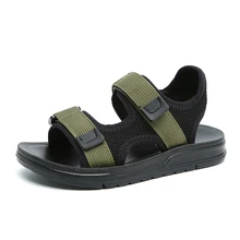 

2018 new products breathable comfortable soft children's sports beach sandals hook&loop boys sandals GU3567