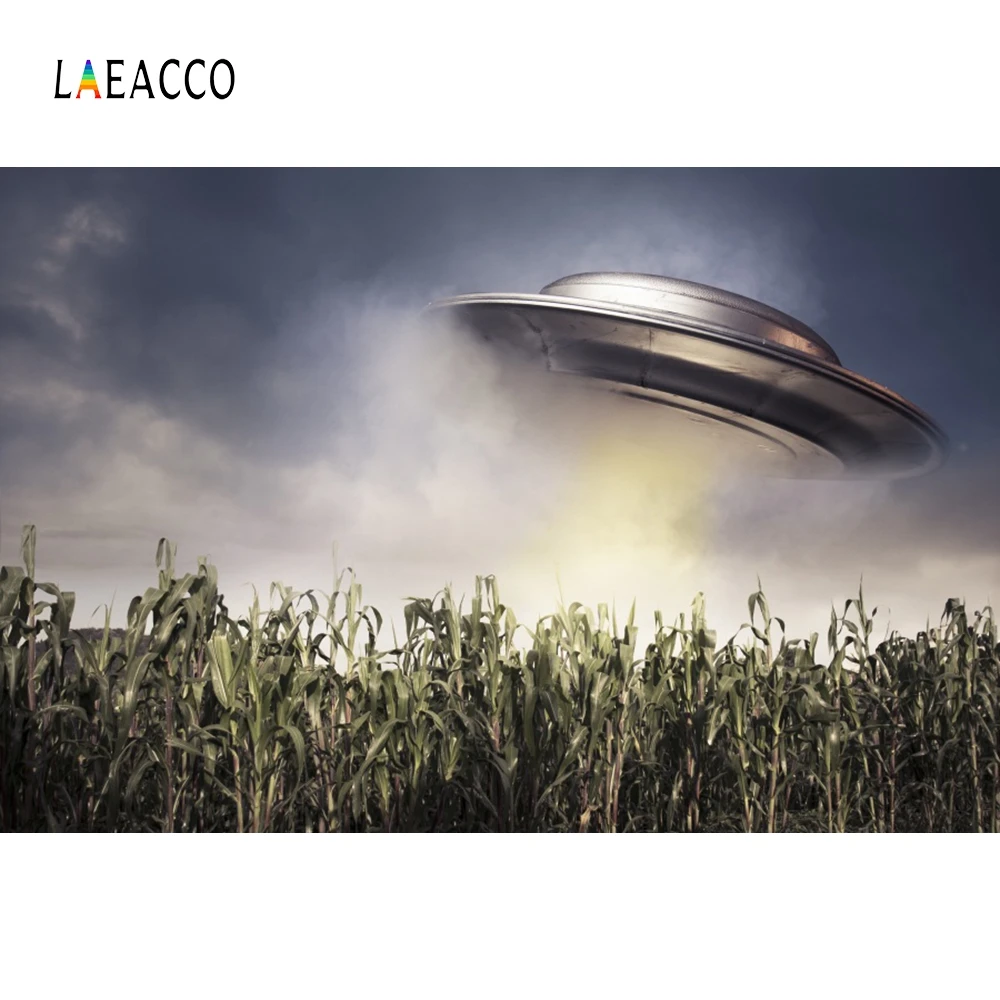 

Laeacco Spaceship UFO Dreamy Baby Portrait Space Scene Seamless Photography Backgrounds Wall Photographic Studio Photo Backdrops