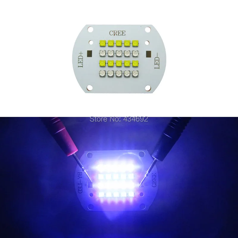 100 Вт Cree XLamp XT E XTE Королевский синий 455 нм + белый 6000 К светодиодный излучатель
