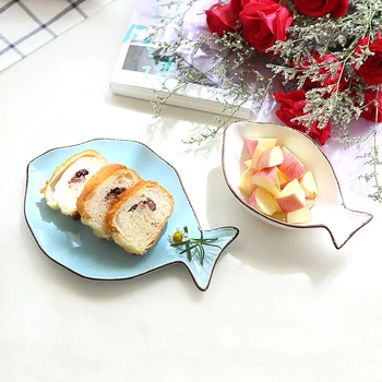 

Nordic more types ceramics dessert bread steak COOL plate heart type jewelry storage display plate Creative Ocean Japanese
