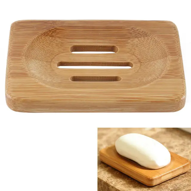 Holz Seifenschale Vorratsbehälter Dusche Bad Halter Platte ... Holz Seifenschale Vorratsbehälter Dusche Bad Halter Platte ...