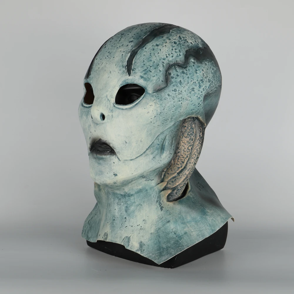 abe sapien Mask Anung Un Rama Hellboy Cosplay B.P.R.D. Helmet Fish Face Masks Funny Halloween Party Props (5)