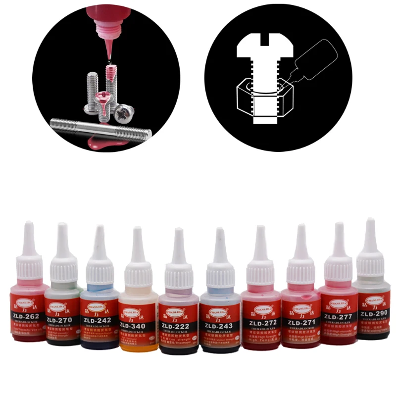 

25ml 243 222 340 Anaerobic adhesive Metal screw Lock Screw glue Thread Seal up Anti rust Removable Thixotropy high strength