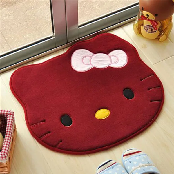 51*57cm Cute Bath Mats Hello Kitty Memory Foam Bathroom Rug Non slip Bath Mats for Living room