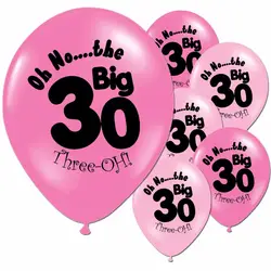 10 шт./лот 30 на день рождения латекс воздушный шар надувной День Рождения украшения для взрослых Globos игрушки для детей на день рождения