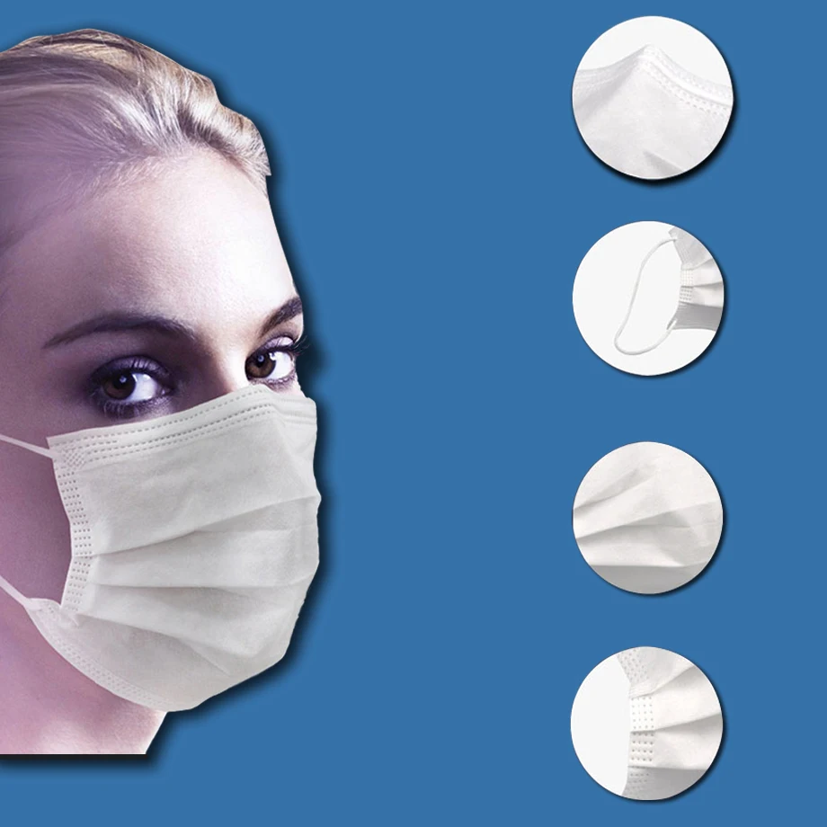 

16 layer Gauze Masks 100% Cotton Dust Medical Mask For Eyelash Extension