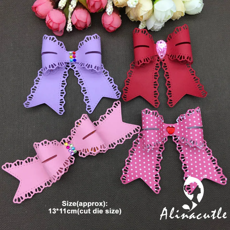 

METAL CUTTING DIES Alinacraft cut flower edge bow Scrapbooking paper craft card album punch stencil art cutter die cut