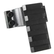 Útil 30mm Anel Tubo Do Laser Lanterna Clipe 20mm weaver Picatinny Rail Âmbito adaptador de Montagem Preto