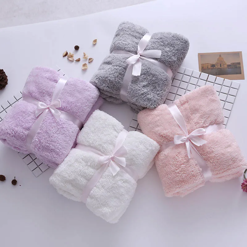 

Solid Color Coral Fleece Blanket Super Soft Coverlet 3 Size Bedspread Winter Warm Sheets Easy Wash Faux Fur Throw Blankets