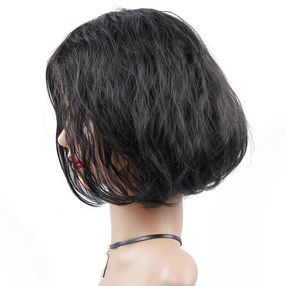 Натуральный парик короткие синтетические волосы парики для женщин премиум японское волокно короткий Смешанный цветной парик