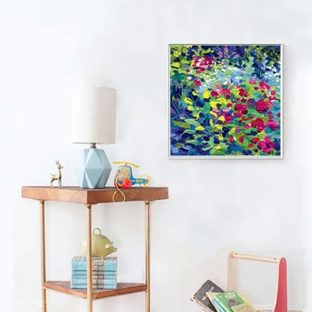 

Multicolor Abstract Oil Canvas Painting Print 1 Panels Framed Artwork Picture for Living Room Wall Art Posters Home Decoration