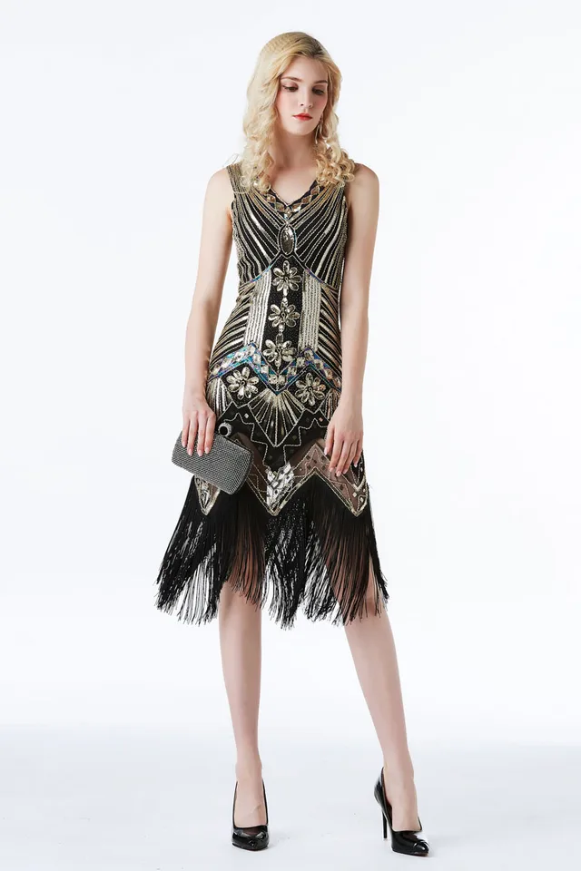 flapper tassel dress