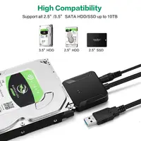סמ sata USB 45 ס"מ 3.0 כבלים SATA ממיר זכר כדי 2.5 / 3.5 אינץ