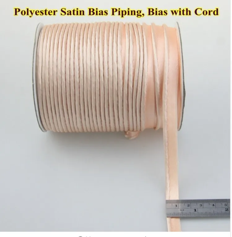 Полиэстер Сатин смещения шнур Клейкие ленты фланец окантовкой отделкой бейка обтянутый вставки коснитесь обивка 12 мм, 1/" 20 м - Цвет: 14