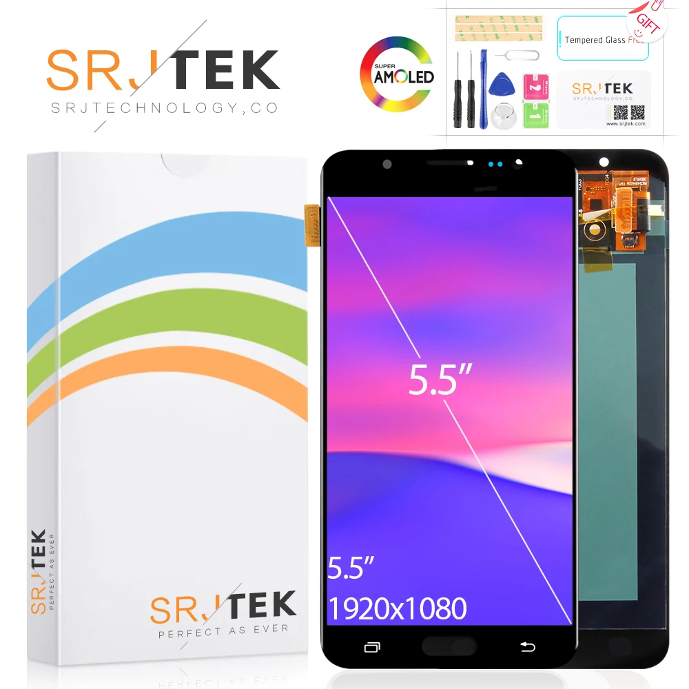 

5.5'' AMOLED ORIGINAL LCD for SAMSUNG Galaxy J7 2016 LCD Display Touch Screen For SAMSUNG J7 2016 LCD Display J710 J710F