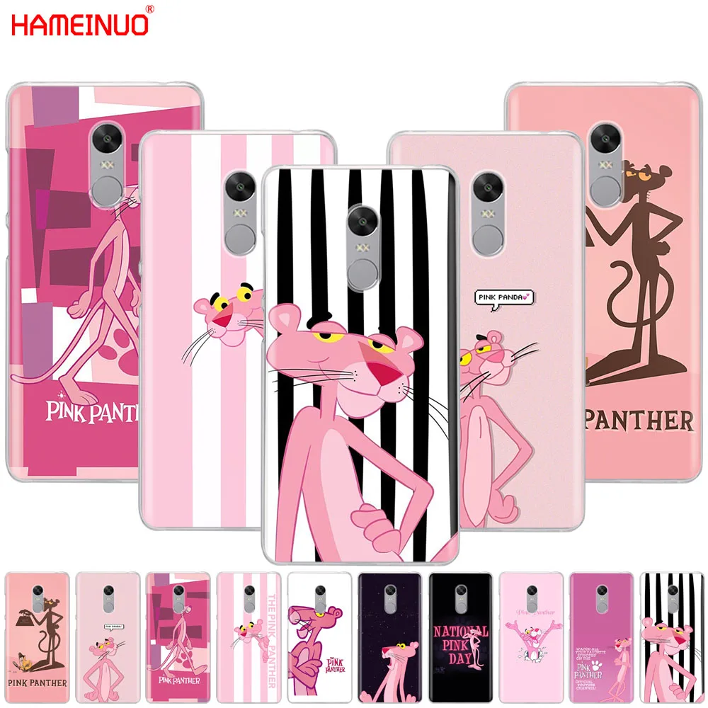 

HAMEINUO Pink Panther lovely Cover phone Case for Xiaomi redmi 5 4 1 1s 2 3 3s pro PLUS redmi note 4 4X 4A 5A