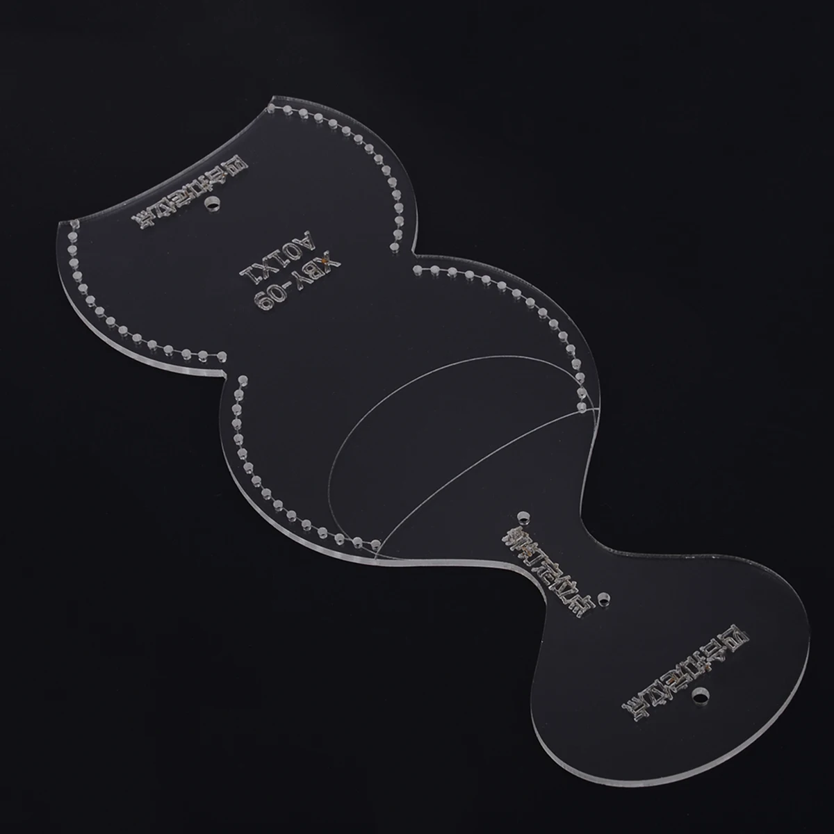1pcs DIY Leather Craft Clear Acrylic Mini Coin Purse Wallet Pattern Stencil Template Sewing Tool
