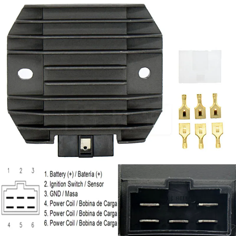 

For Kawasaki ZR750 Zephyr 1991-1993 ZR-7 ZR750 2000 ZR-7S ZR750S 2001 2002 2003 2004 2005 Motorcycle Voltage Regulator Rectifier