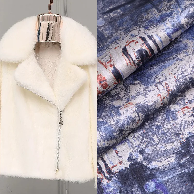 

150 cm stretch satin fabric meter printed dress lining fabric material stretch spandex fabric wholesale cloth