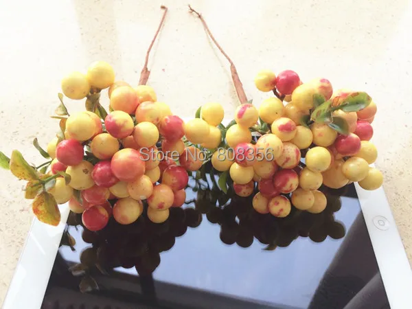 Пена ягоды фрукты 10 шт. осенняя серия поддельные ягоды 4 цвета конструкции для Центральные элементы свадебной вечеринки искусственные декоративные фрукты