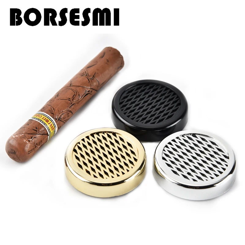 Hot sale Portable Cigar humidifier round Hydrating tobacco humidor plastic cigar case pipe tools pocket smoker accessories 55mm