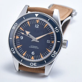 

41mm top brand Luxury male mechanical sport clock Sapphire canlendar leather Ceramic Bezel Automatic men's wrist watches