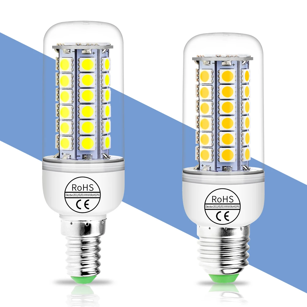 Bombillas Led lámpara de E27 luz 220 V bombilla de maíz E14 Lamparas led Bombillas de luz SMD 5050 24 30 36 48 leds iluminación interior 240 V Bombillas Led lámpara de E27 luz 220 V bombilla de maíz E14 Lamparas led Bombillas de luz SMD 5050 24 30 36 48 leds iluminación interior 240 V