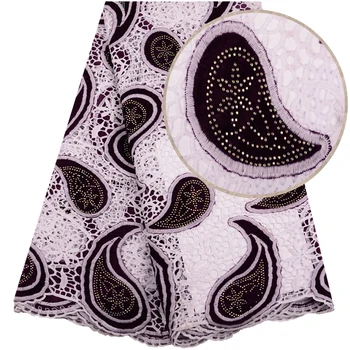 

New Embroidered Beaded French Tulle Lace With Stones For Bridal Dress High Quality African Velvet Lace Fabric With Bead 1511B