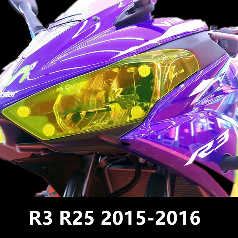 

Motorcycle Headlight Protector Cover Screen Lens fit for Yamaha YZF R3 R25 2015-2016
