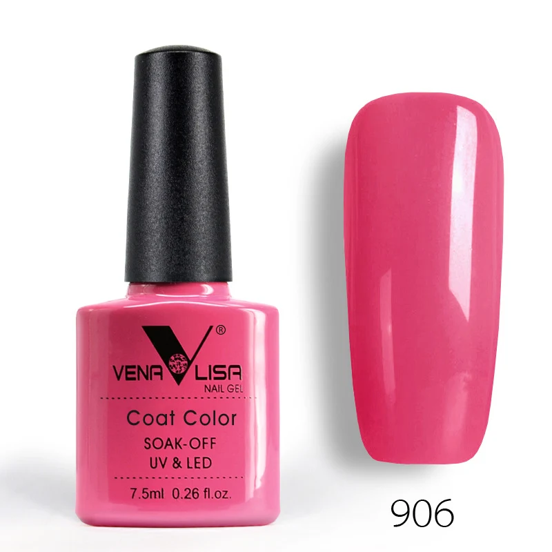 Venalisa, Цветной Гель-лак для ногтей, CANNI, маникюрный завод, новые продукты, 7,5 мл, лак для ногтей, Led& UV, замачиваемый Цветной Гель-лак - Цвет: 906
