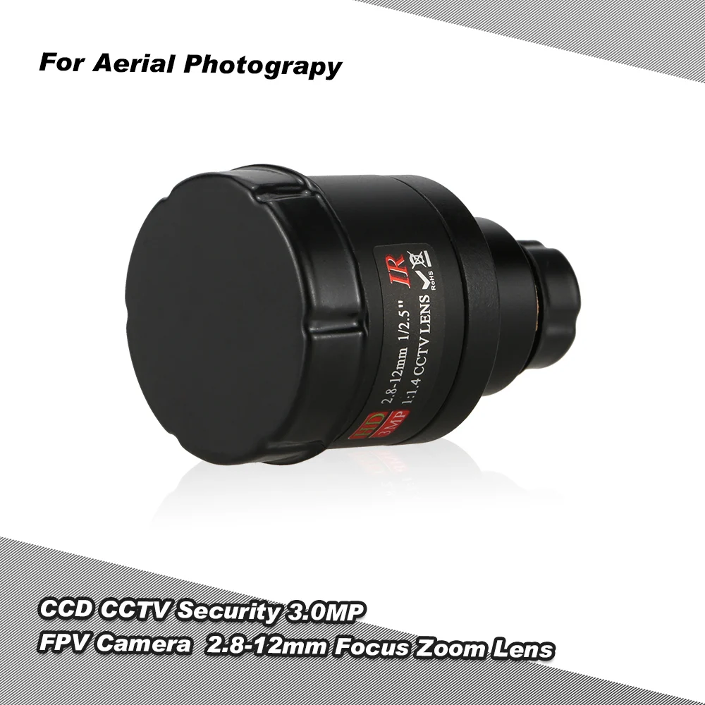 

CCD 3.0MP CCTV Security FPV Camera OSD D-WDR 2.8-12mm Focus Zoom Lens for FPV Aerial Photography