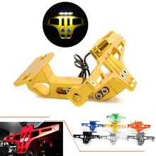 Мотоцикл Регулируемый номерной знак рамка держатель кронштейн для Kawasaki Z ZR ZX 125 250 750 750R 750 S 800 1000 SX