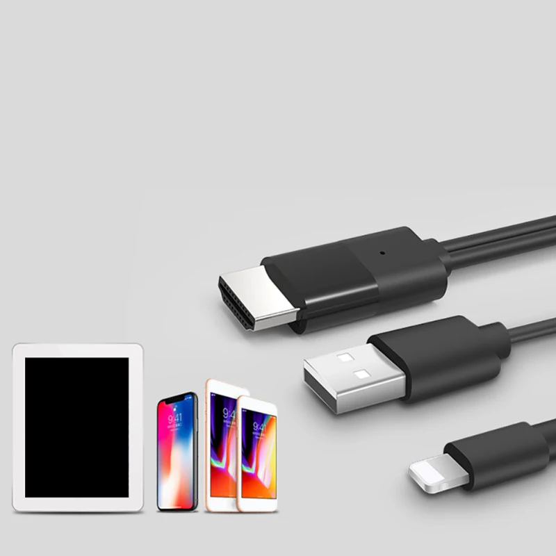 Универсальный HDMI кабель для Lightning HDTV TV AV адаптер LD13 Mini Line 1080P iPad mini 2 3 4 iPhone X 8 7 IOS| |