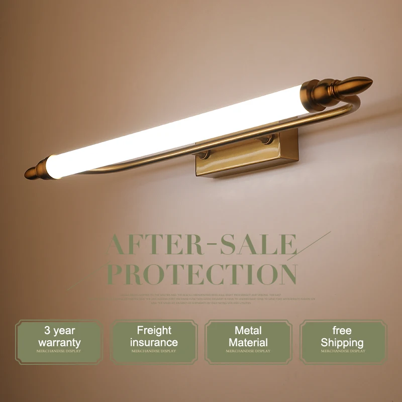 الحديثة Led الحمام الغرور الجدول مرآة ضوء الحائط الصناعية نوم ماكياج جدار ضوء المصباح للماء الفولاذ المقاوم للصدأ